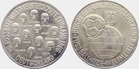 Silbermedaille 1966 Deutschland - BRD Fußball Weltmeisterschaft 1966 in England  Jules Rimet Cup - Deutsche Mannschaft st