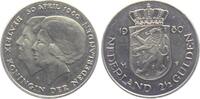 Niederlande 2,5 Gulden Thronbesteigung Königin Beatrix - Königin Wilhelmina -