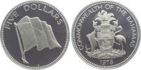 Bahamas 5 Dollars Nationalflagge -
