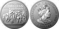Australien 1 Dollar Sumatra Elefanten -