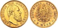 Württemberg - Kaiserreich 5 Mark König Karl von Württemberg (1864-1891) -