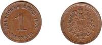1 Pfennig 1875 A Kaiserreich 1 Pfennig - kleiner Adler f.st