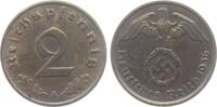 Drittes Reich 2 Reichspfennig 2 Reichspfennig - mit Hakenkreuz -