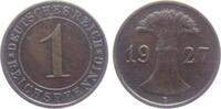 Weimarer Republik 1 Reichspfennig 1 Reichspfennig - mit Ährenbündel -