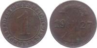 Weimarer Republik 1 Reichspfennig 1 Reichspfennig - mit Ährenbündel -