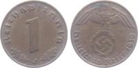 Drittes Reich 1 Reichspfennig 1 Reichspfennig - mit Hakenkreuz -