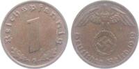 Drittes Reich 1 Reichspfennig 1 Reichspfennig - mit Hakenkreuz -