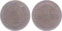 Drittes Reich 1 Reichspfennig 1 Reichspfennig - mit Ährenbündel -