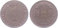 Drittes Reich 1 Reichspfennig 1 Reichspfennig - mit Ährenbündel -