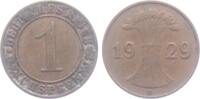 Drittes Reich 1 Reichspfennig 1 Reichspfennig - mit Ährenbündel -