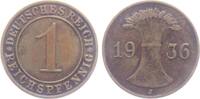 Weimarer Republik 1 Reichspfennig 1 Reichspfennig - mit Ährenbündel -