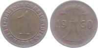 Weimarer Republik 1 Reichspfennig 1 Reichspfennig - mit Ährenbündel -