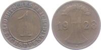 Weimarer Republik 1 Reichspfennig 1 Reichspfennig - mit Ährenbündel -