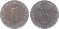 Drittes Reich 1 Reichspfennig 1 Reichspfennig - mit Hakenkreuz -