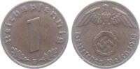 Drittes Reich 1 Reichspfennig 1 Reichspfennig - mit Hakenkreuz -