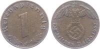 Drittes Reich 1 Reichspfennig 1 Reichspfennig - mit Hakenkreuz -