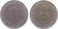 Drittes Reich 1 Reichspfennig 1 Reichspfennig - mit Hakenkreuz -