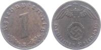 Drittes Reich 1 Reichspfennig 1 Reichspfennig - mit Hakenkreuz -