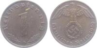 Drittes Reich 1 Reichspfennig 1 Reichspfennig - mit Hakenkreuz -