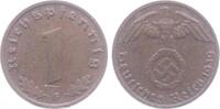 Drittes Reich 1 Reichspfennig 1 Reichspfennig - mit Hakenkreuz -