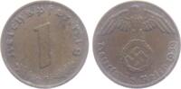 Drittes Reich 1 Reichspfennig 1 Reichspfennig - mit Hakenkreuz -