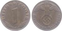 Drittes Reich 1 Reichspfennig 1 Reichspfennig - mit Hakenkreuz -