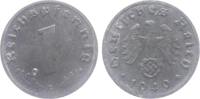 Drittes Reich 1 Reichspfennig 1 Reichspfennig - mit Hakenkreuz -