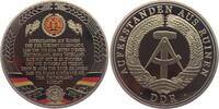 Deutschland - DDR Medaille 1. Strophe der Nationalhymne der DDR - Auferstanden aus Ruinen -