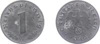 Drittes Reich 1 Reichspfennig 1 Reichspfennig - mit Hakenkreuz -
