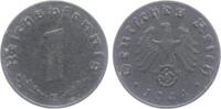 Drittes Reich 1 Reichspfennig 1 Reichspfennig - mit Hakenkreuz -