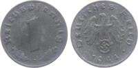 Drittes Reich 1 Reichspfennig 1 Reichspfennig - mit Hakenkreuz -