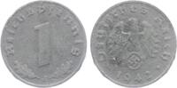 Drittes Reich 1 Reichspfennig 1 Reichspfennig - mit Hakenkreuz -