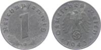Drittes Reich 1 Reichspfennig 1 Reichspfennig - mit Hakenkreuz -