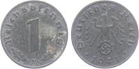 Drittes Reich 1 Reichspfennig 1 Reichspfennig - mit Hakenkreuz -