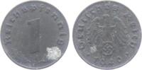 Drittes Reich 1 Reichspfennig 1 Reichspfennig - mit Hakenkreuz -