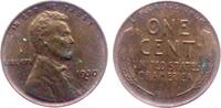 USA 1930 D 1 Cent - Lincoln Wheat ss-vz fleckig