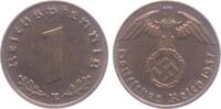 Drittes Reich 1 Reichspfennig 1 Reichspfennig - mit Hakenkreuz -