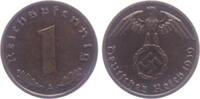 Drittes Reich 1 Reichspfennig 1 Reichspfennig - mit Hakenkreuz -