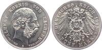 Sachsen 5 Mark König Albert von Sachsen (1873-1902) - Auf seinen Tod -