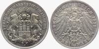 Hamburg 3 Mark Stadtwappen - großer Adler -