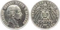 Sachsen - Kaiserreich 3 Mark König Friedrich August von Sachsen (1904-1918) -