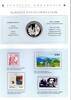 Deutschland Silbermedaille Schloss Neuschwanstein + König Ludwig II. im Schmuckfolder mit Briefmarken -