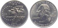 USA 1/4 Dollar - Quarter Statehood Indiana - Crossroads of America - Rennwagen -
