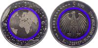 Deutschland - BRD 5 Euro Blauer Planet Erde - 5-Euro-Münze mit blauem Polymerring -