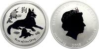 Australien 1 Dollar Jahr des Hundes - Lunar Serie - 1 Silberunze -