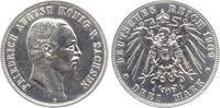 Sachsen - Kaiserreich 3 Mark König Friedrich August von Sachsen (1904-1918) -