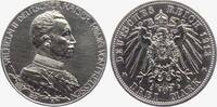 Preussen - Kaiserreich 3 Mark Kaiser Wilhelm II. (1888-1918) - 25 J. Regierungsjubiläum -