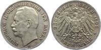 Baden - Kaiserreich 3 Mark Friedrich II. von Baden (1907-1918) -