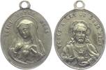 Frankreich Wallfahrtsmedaille Marienanhänger mit Öse - Maria und Jesus -