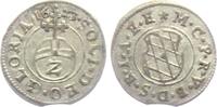 Bayern 2 Kreuzer / 1/2 Batzen 1623 Kurfürst Maximilan I. (1598-1651) vz min. Zainende